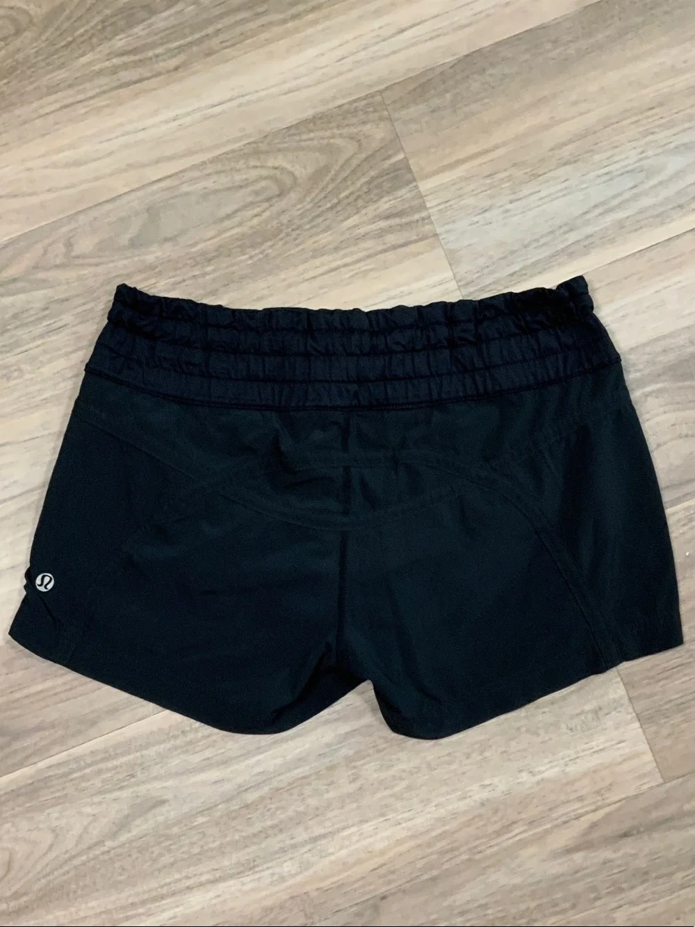 lululemon athletica Black Elastic-Waist Athletic Shorts